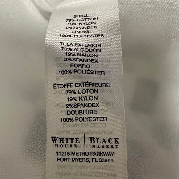 White House Black Market Geo Print Jacquard Topper Women's Size 6 EUC - Picture 7 of 7